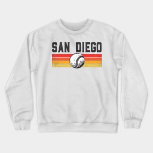 San Diego Retro vintage Baseball Crewneck Sweatshirt